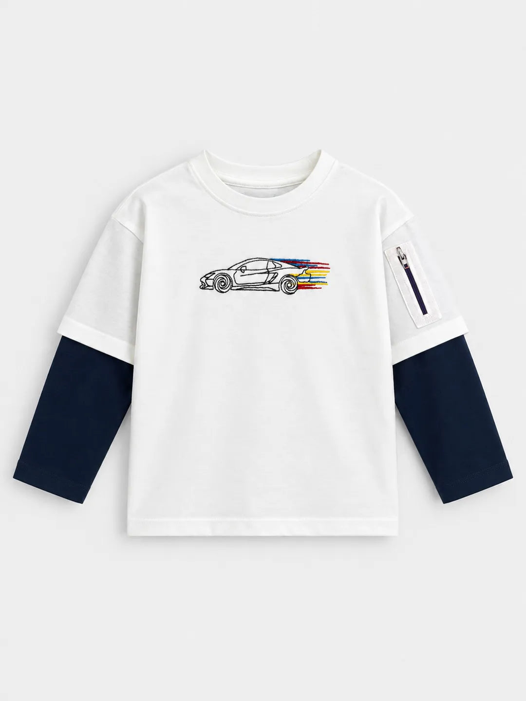 Dual Sleeve Cotton T-Shirt