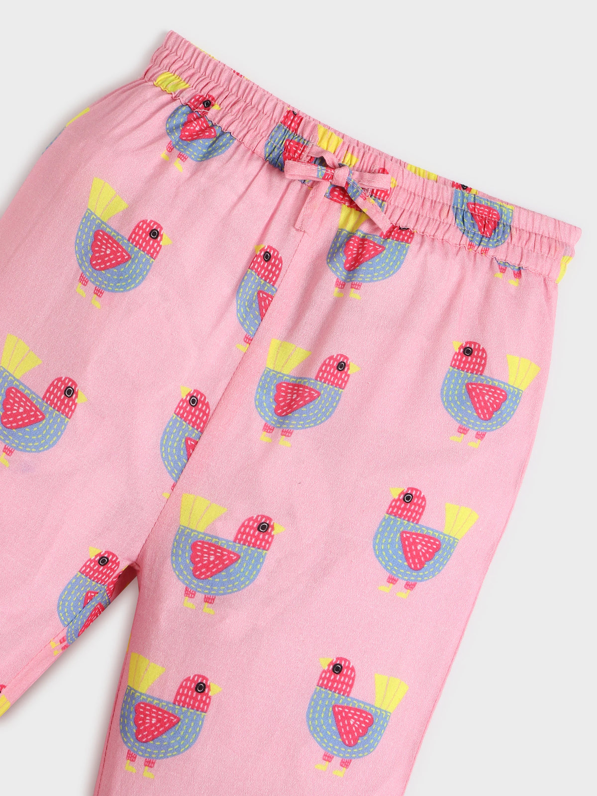 Printed Pink Kaftan Top and Pant Set
