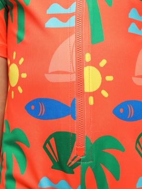 Beach Vibes Legged Swimsuit