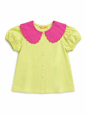 Scallop Collar Top