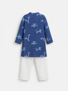 Printed Shantoon Kurta Pajama Set