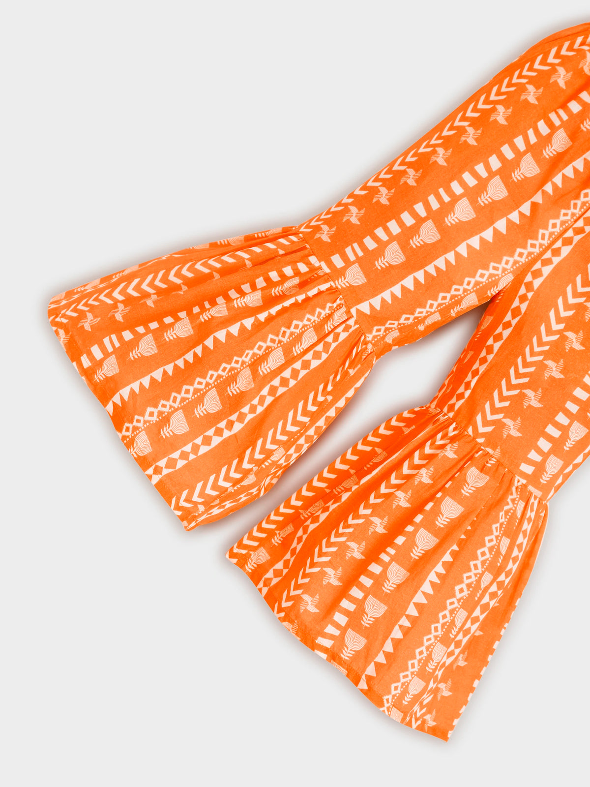 Orange Printed Sharara Set with Dupatta