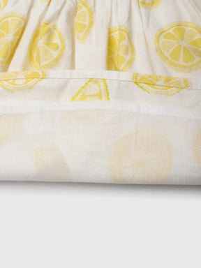 Lemon Slice Printed Jacquard Dress