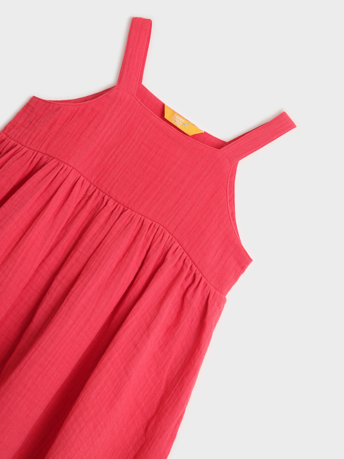 Quilted Overlay Strap Dress