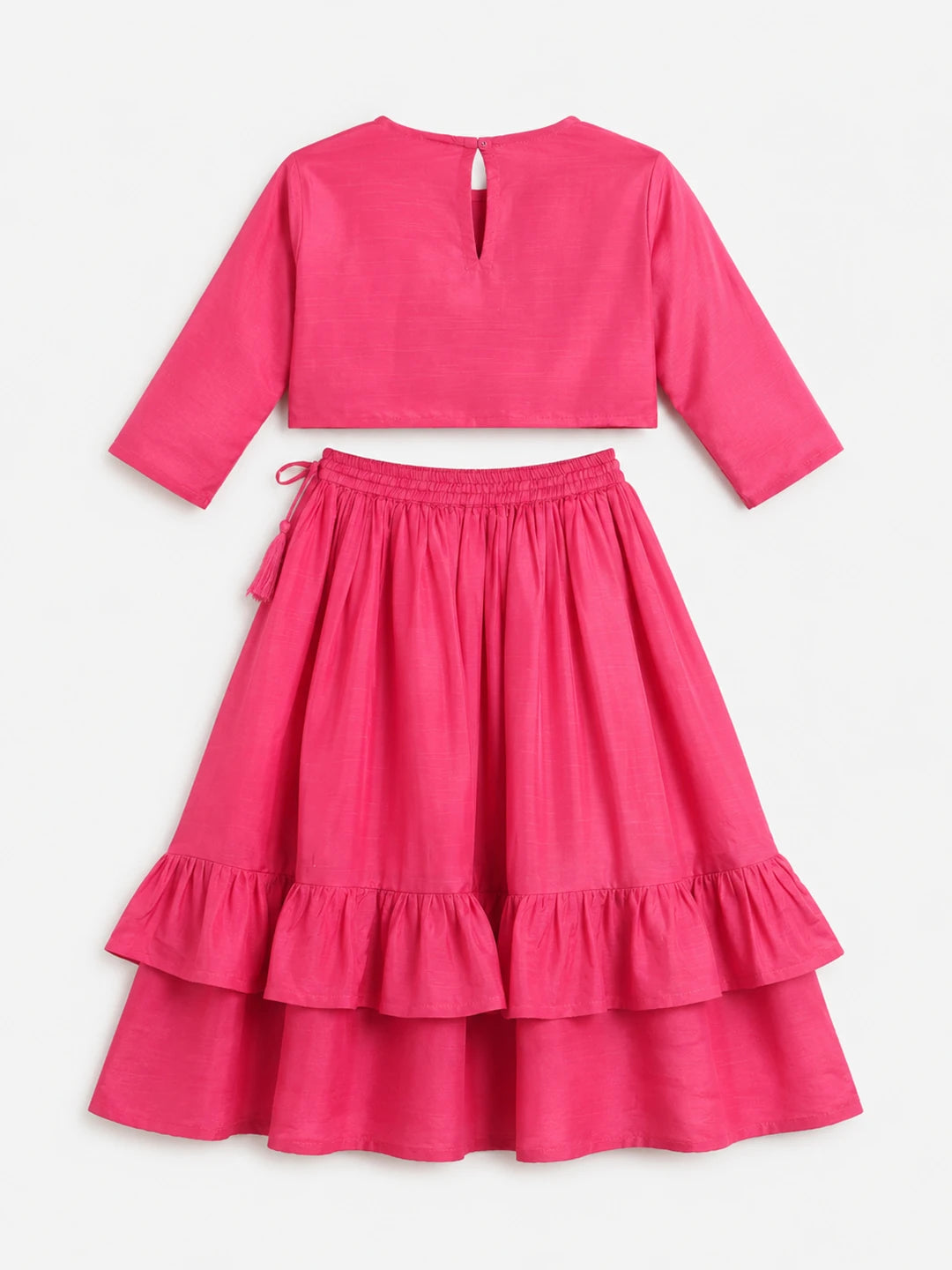 Embroidered Top & Skirt Set