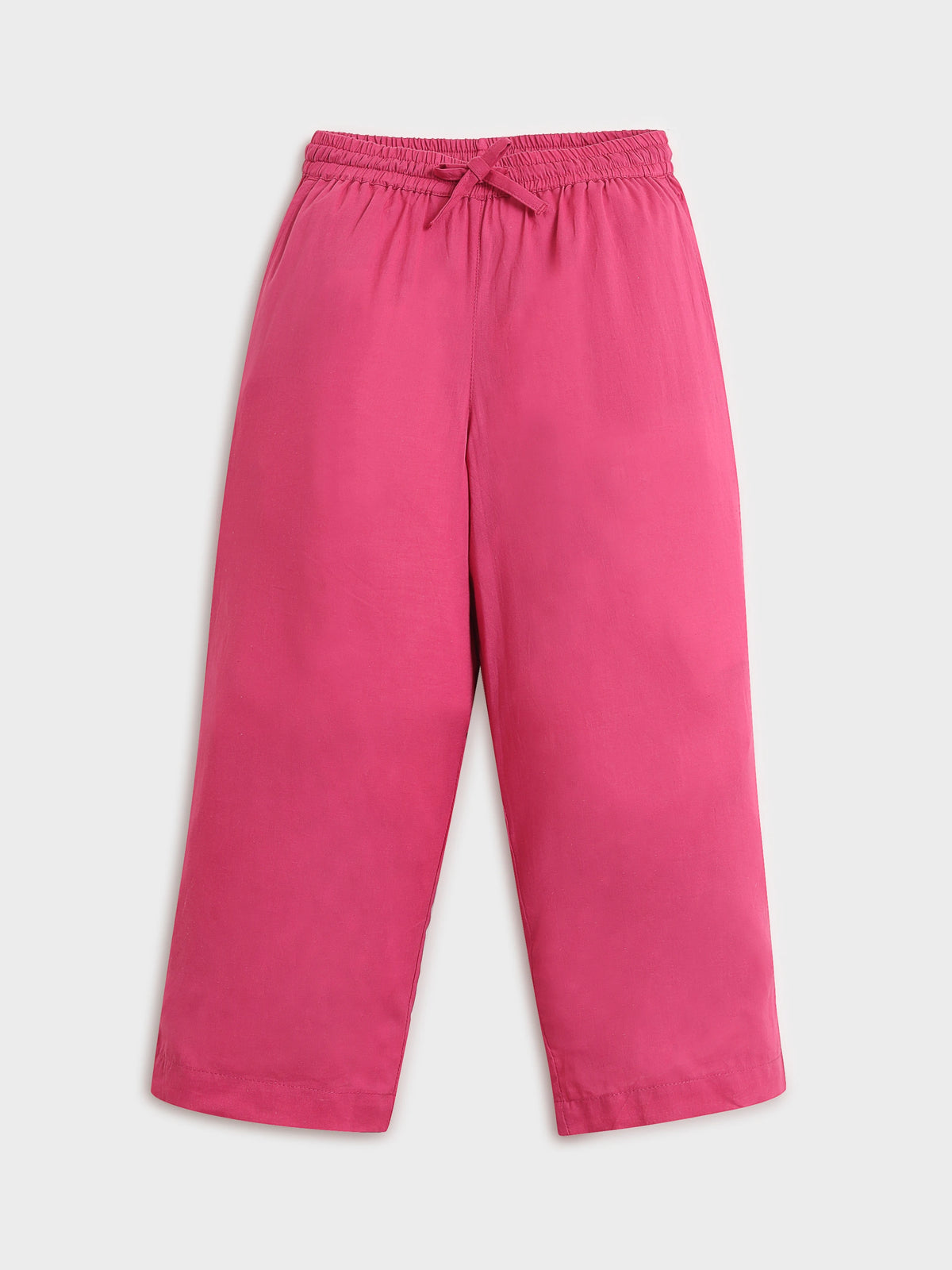 Pink Flamingo Embroidered Top & Pant Set