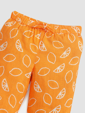 Tangy Twist Wrap Around Cotton Jhabla Set