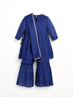 Embroidered Rayon Sharara Set