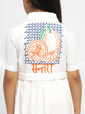 Santra Collared Cotton Shirt Dress
