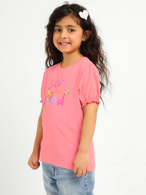 Girls Graphic Tee & Denim Set