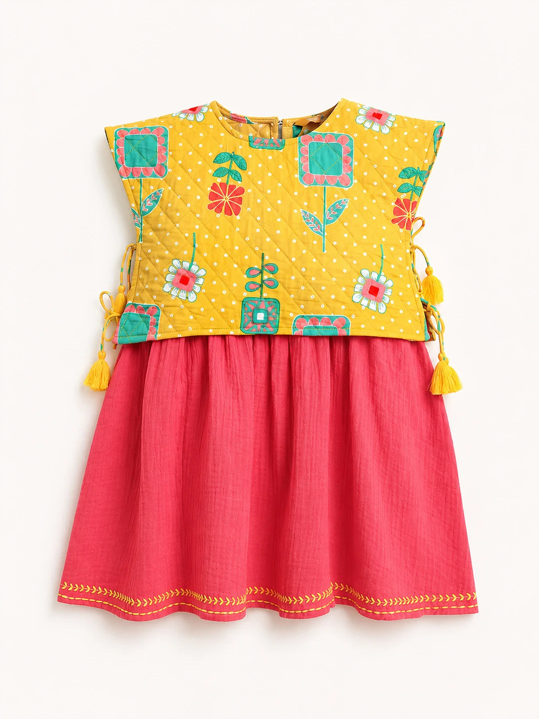 Dress With Quilted Jacket