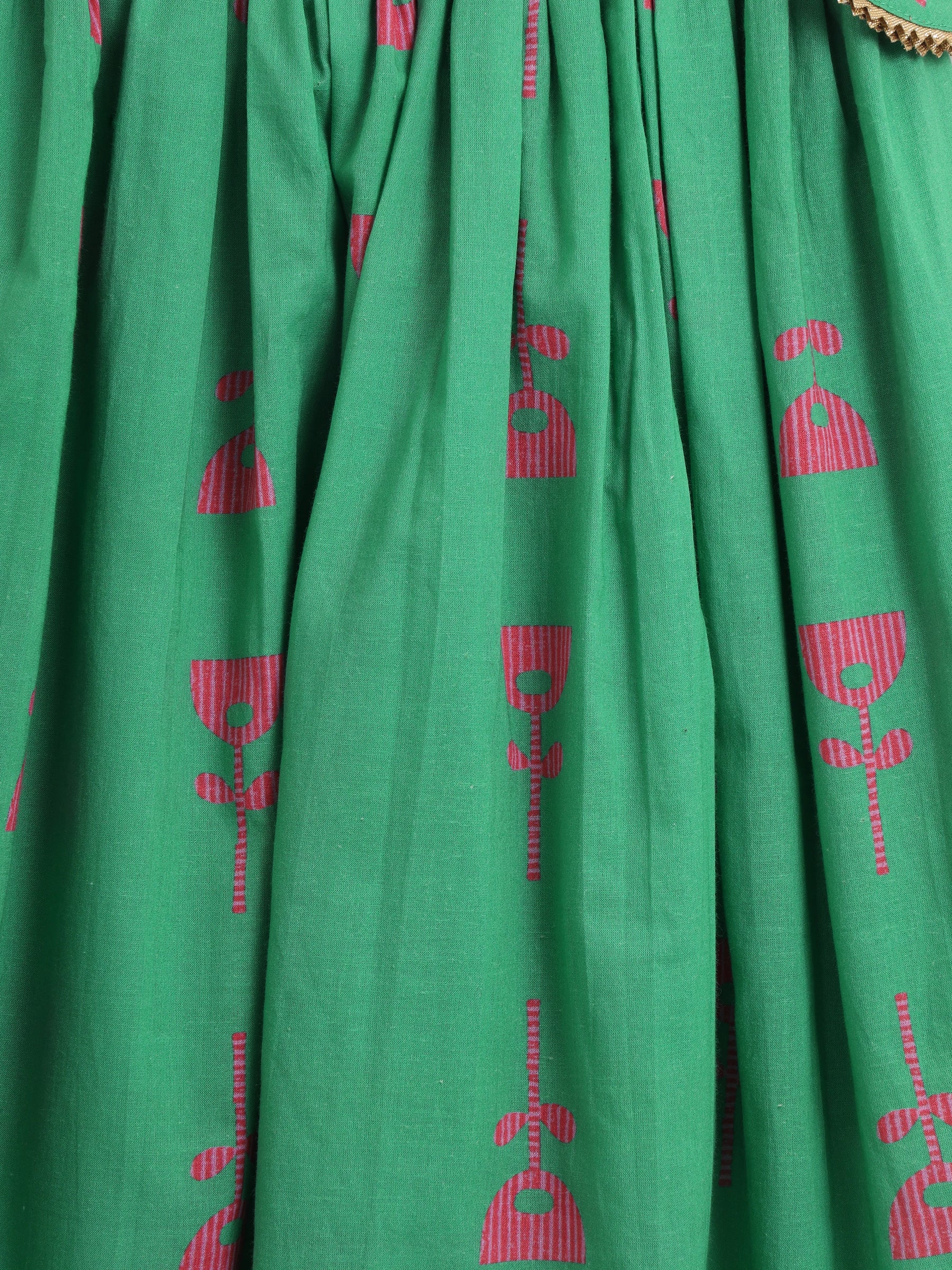 Printed Skirt Top with Dupatta Dress