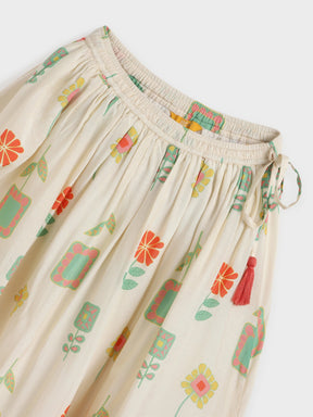 Festive Twirl Wrap Top and Skirt Set