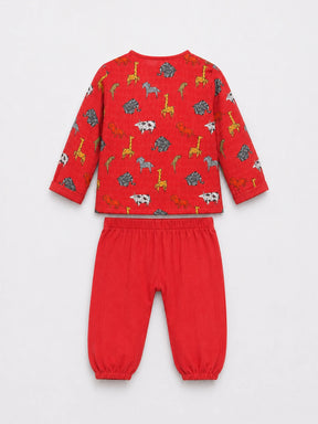 Printed Animal Kurta Set