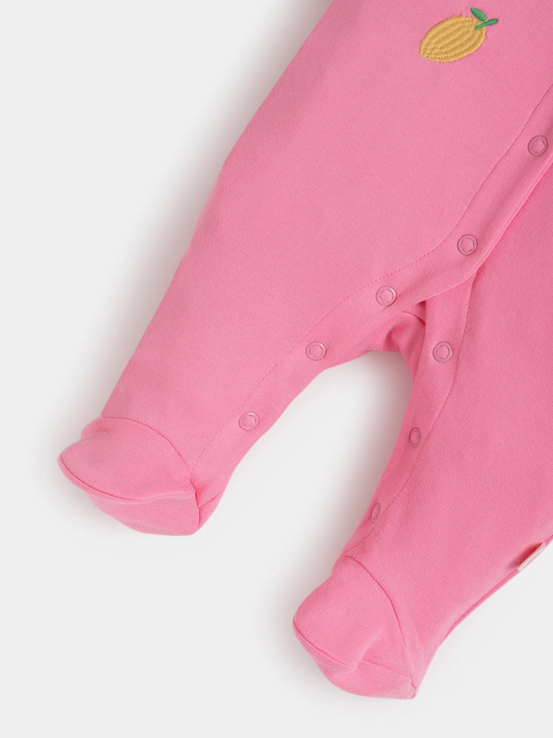 Blush Sniggle Embroidered Sleepsuit