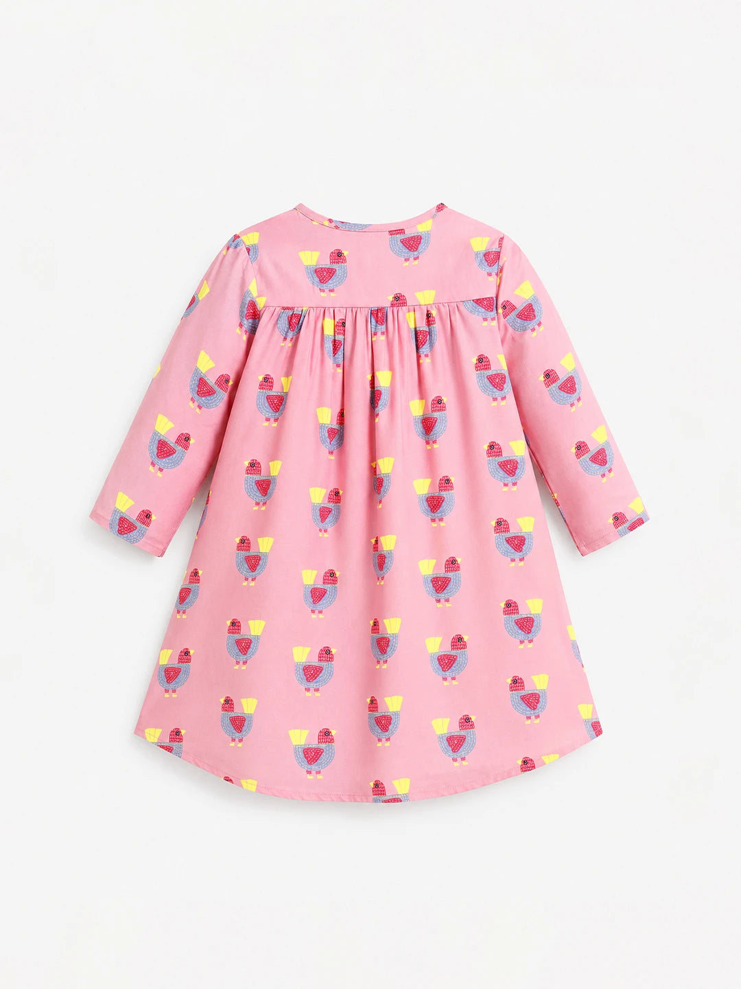 Printed Cotton Dress with Shrug