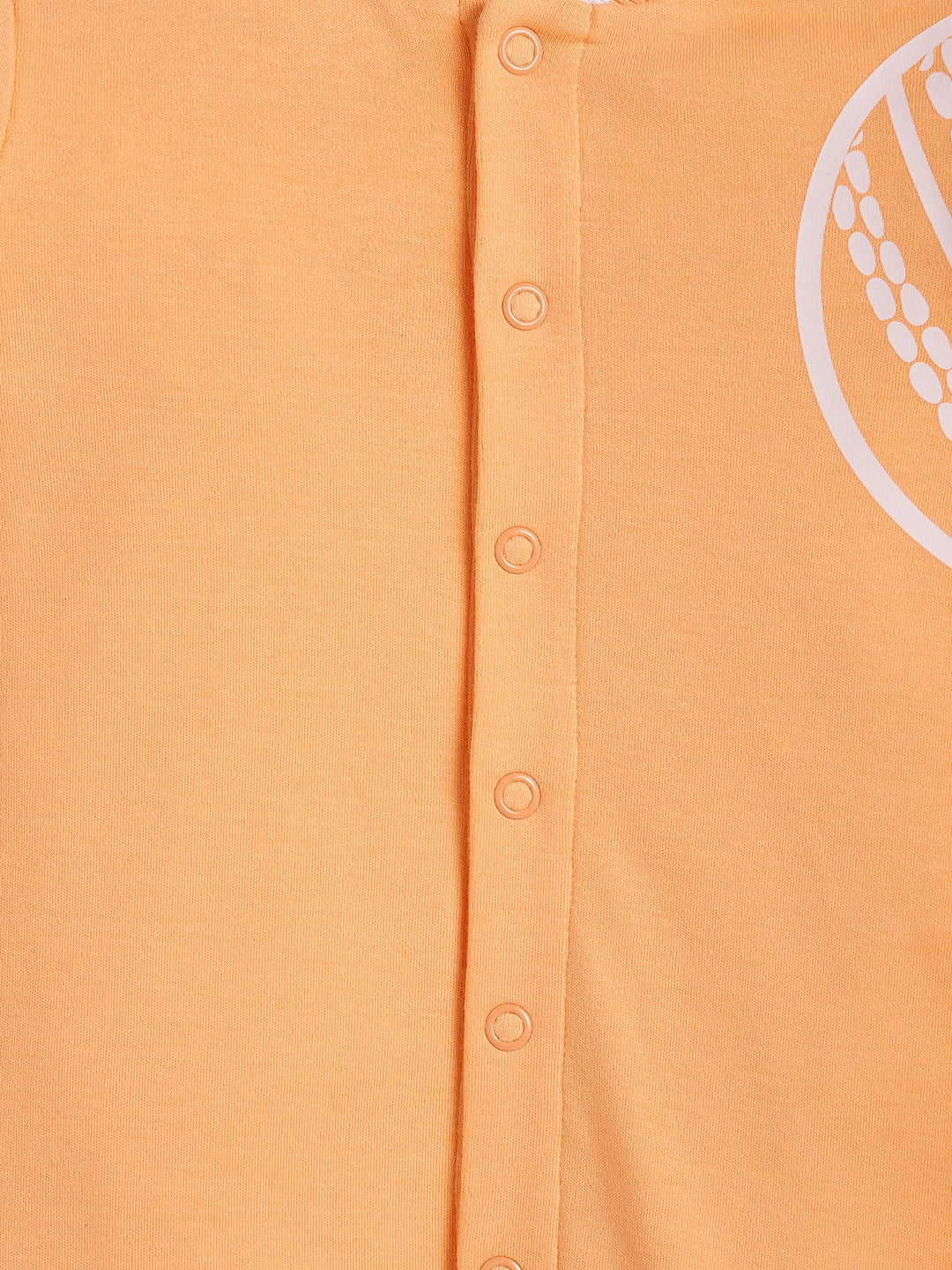 Dreamy Orange Polo Collar Sleepsuit