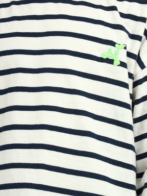 Deep Sea Striped Cotton T-Shirt and Shorts Set