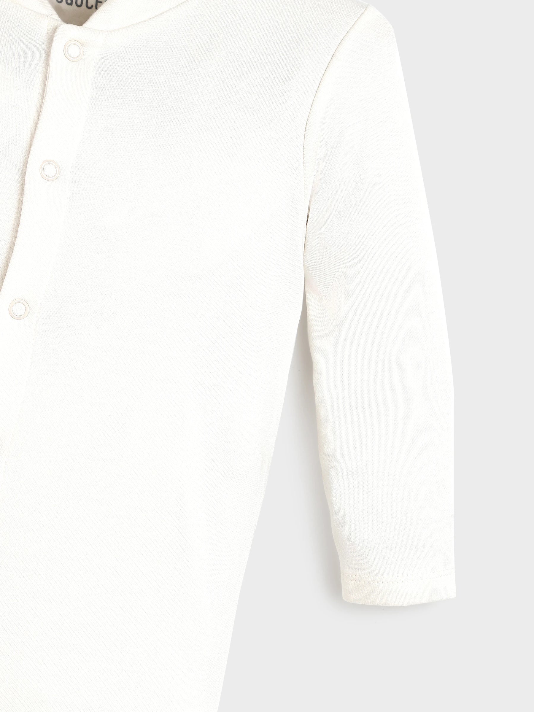 White Quilted Sleepsuit