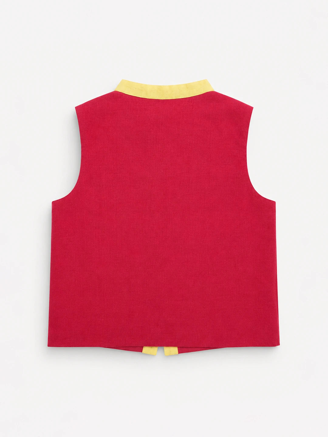 Red Orchid Nehru Jacket