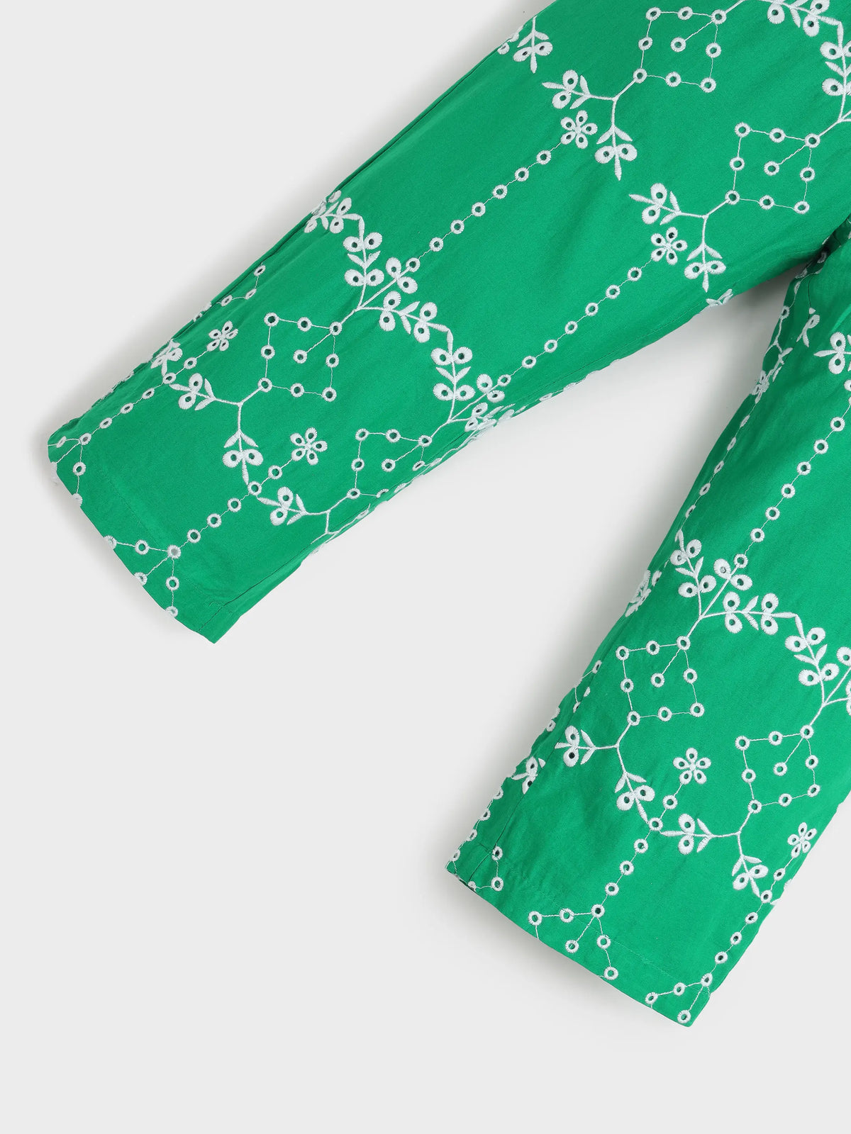 Emerald Bloom Peplum Co-ord Set