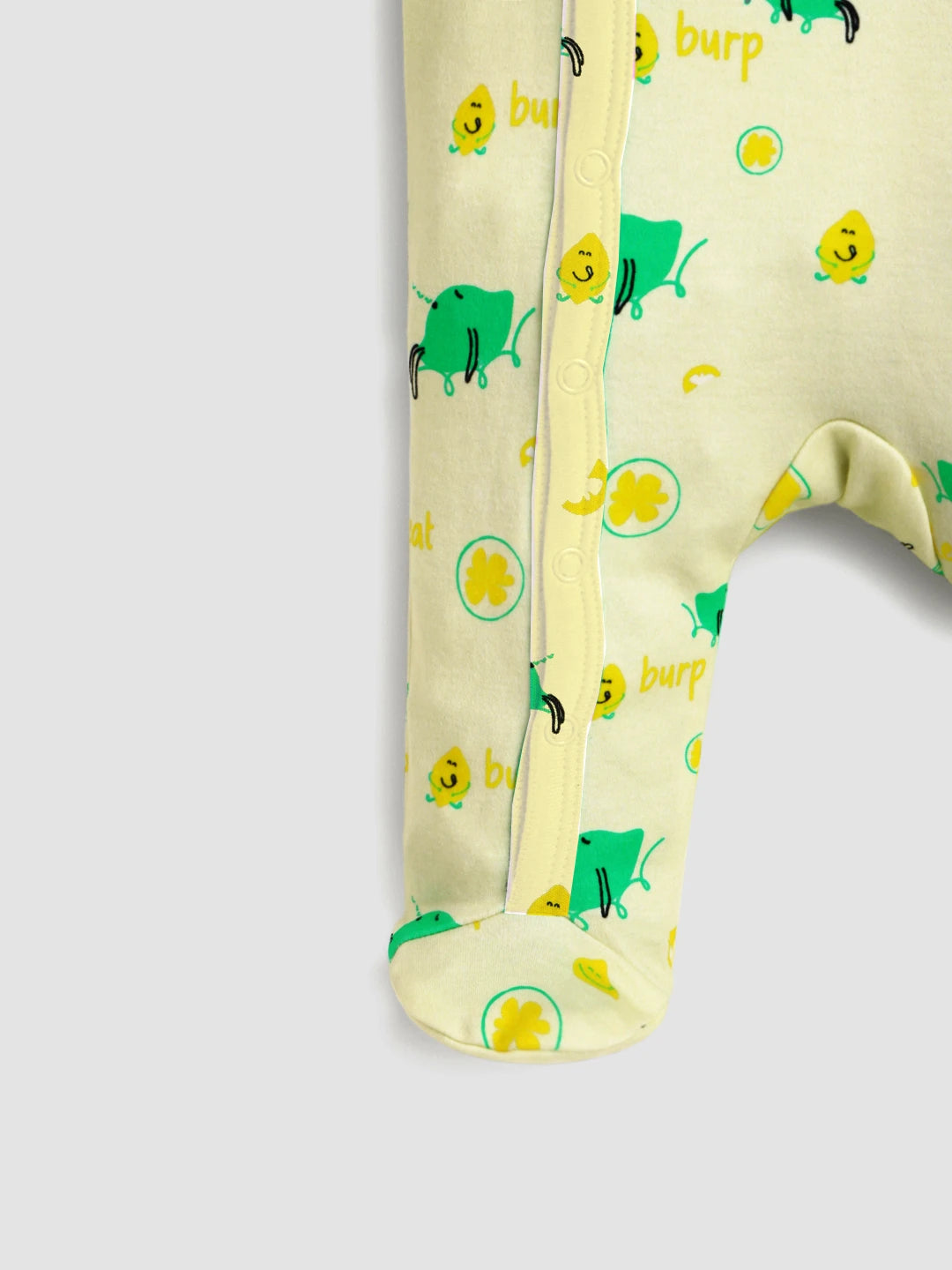 Burp Sleep Repeat Footed Cotton Sleepsuit