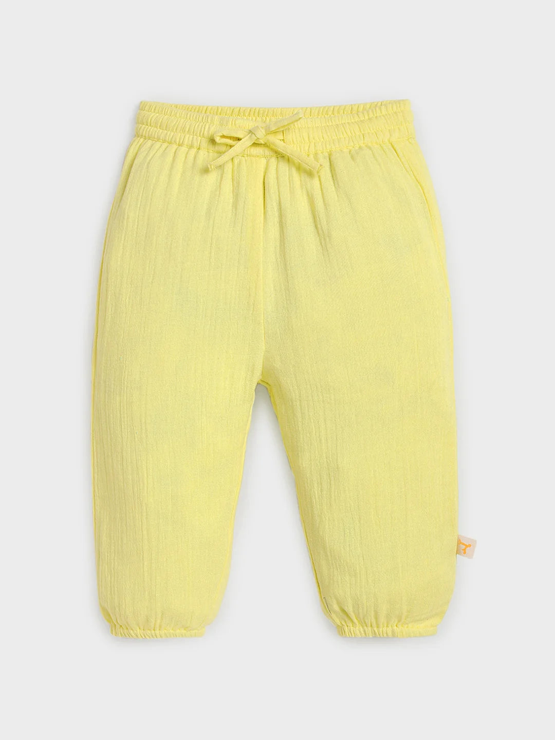 Yellow Wrap Around Cotton Jhabla Set