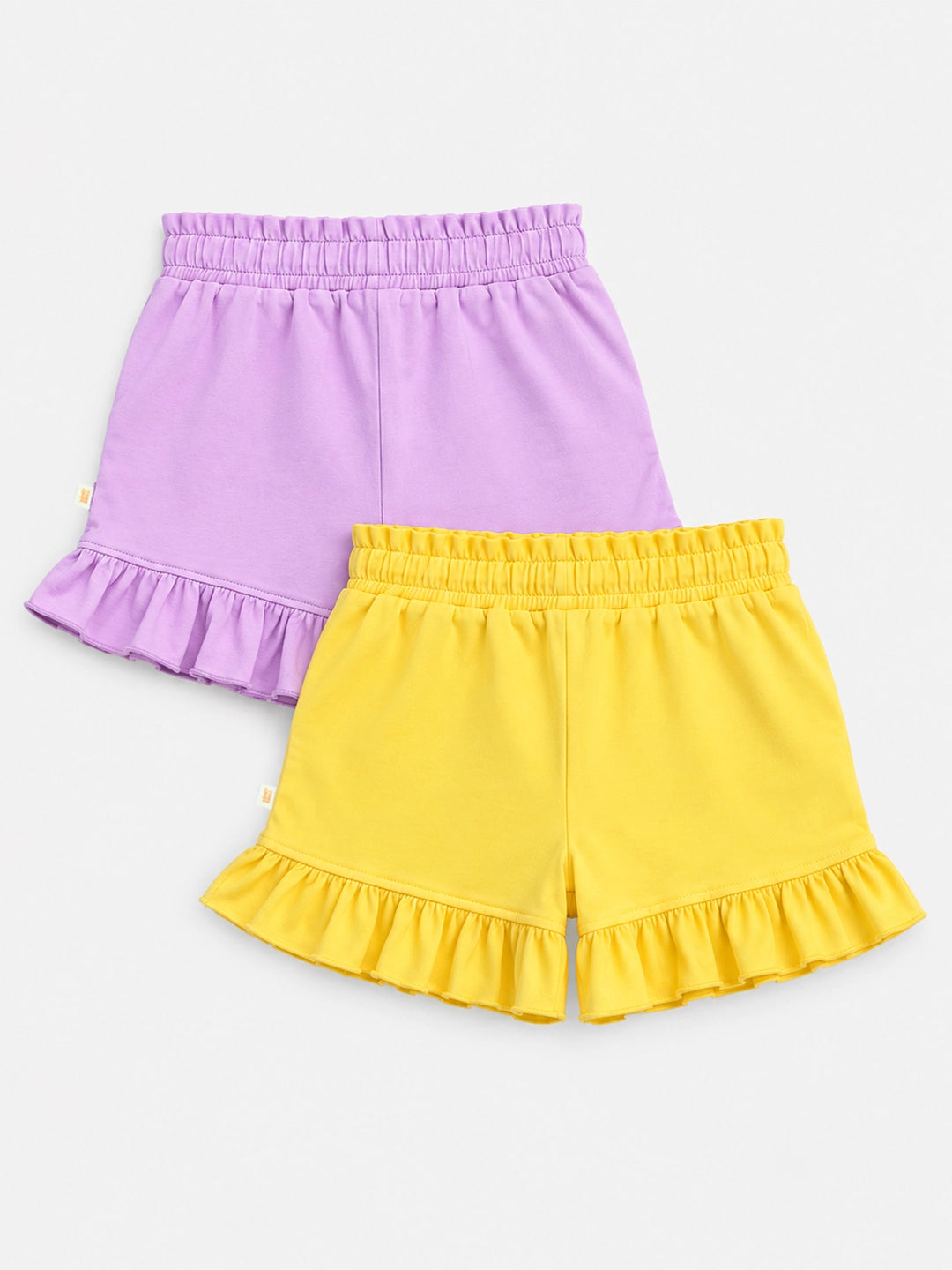 Pack of 2 Girl's Ruffle Shorts