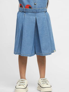 Tomato Cotton Denim Top & Skort Set