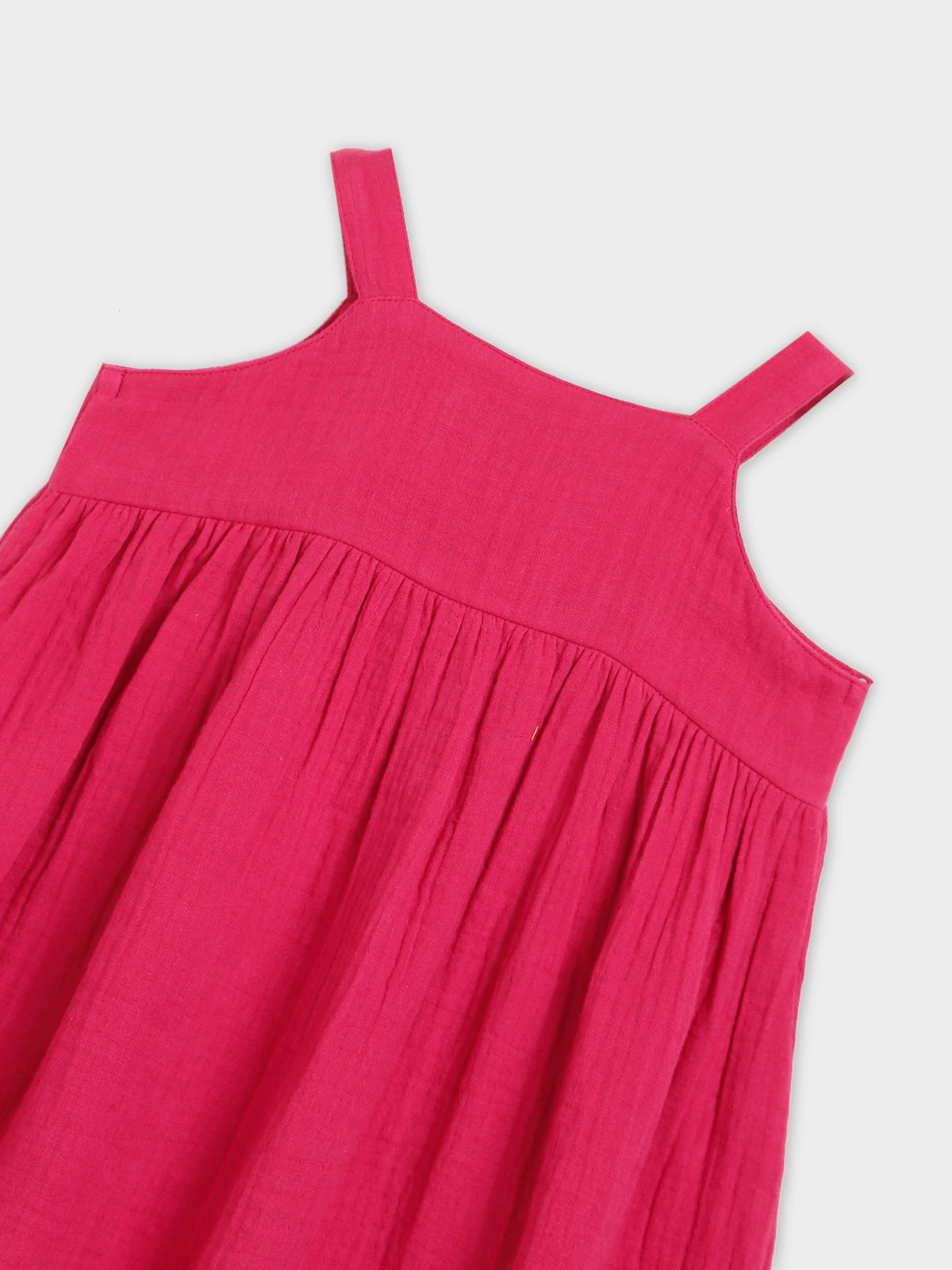 Solid Pink Dress with Quilted Yellow Jacket