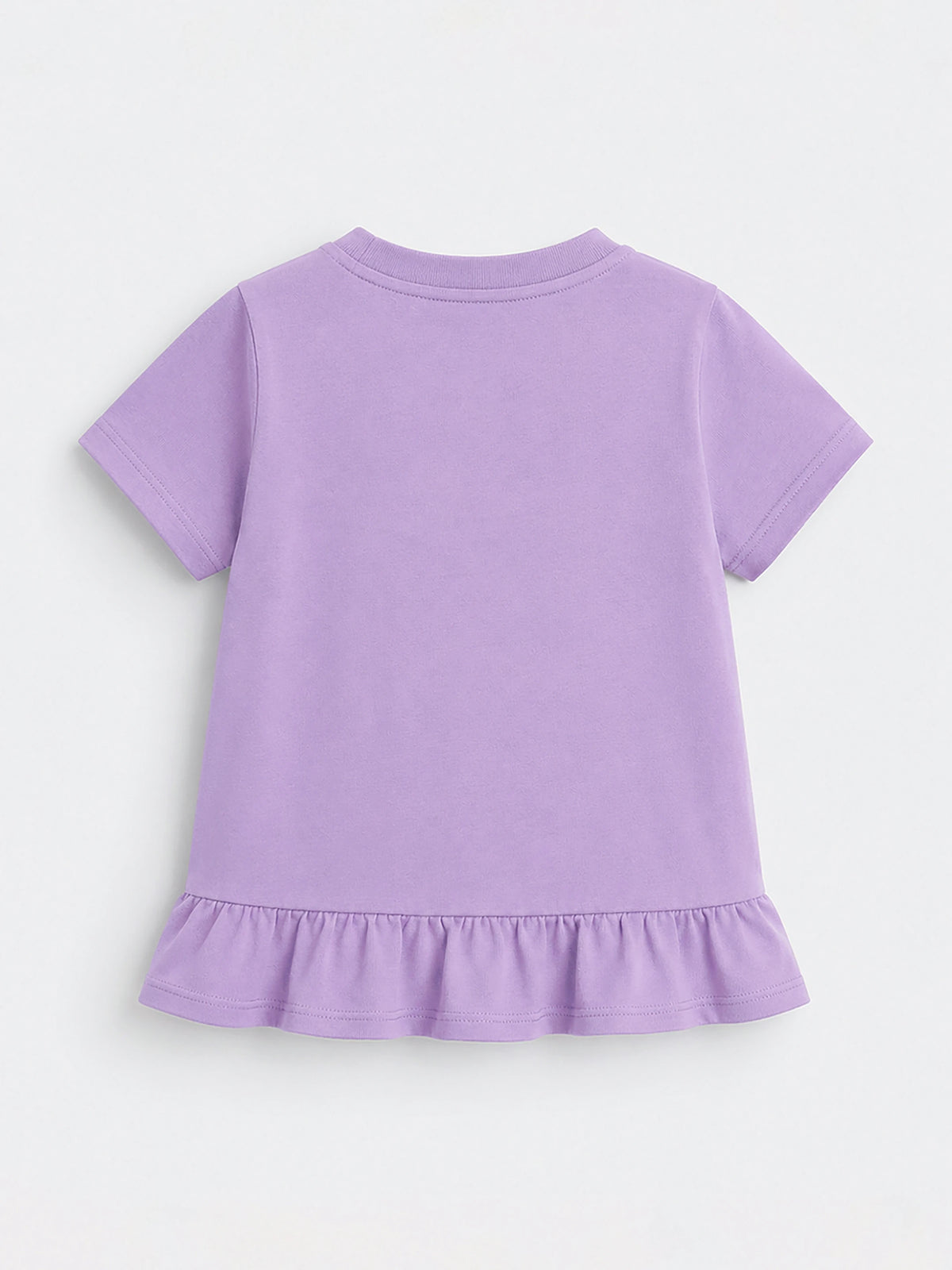 Printed Frill Hem Tee