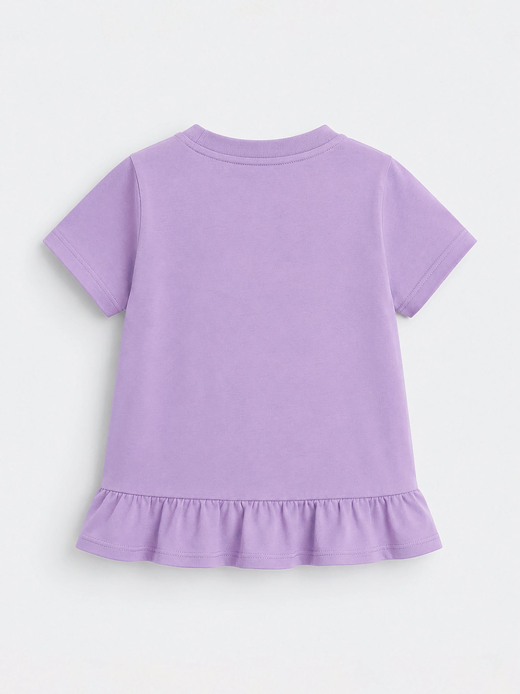 Printed Frill Hem Tee