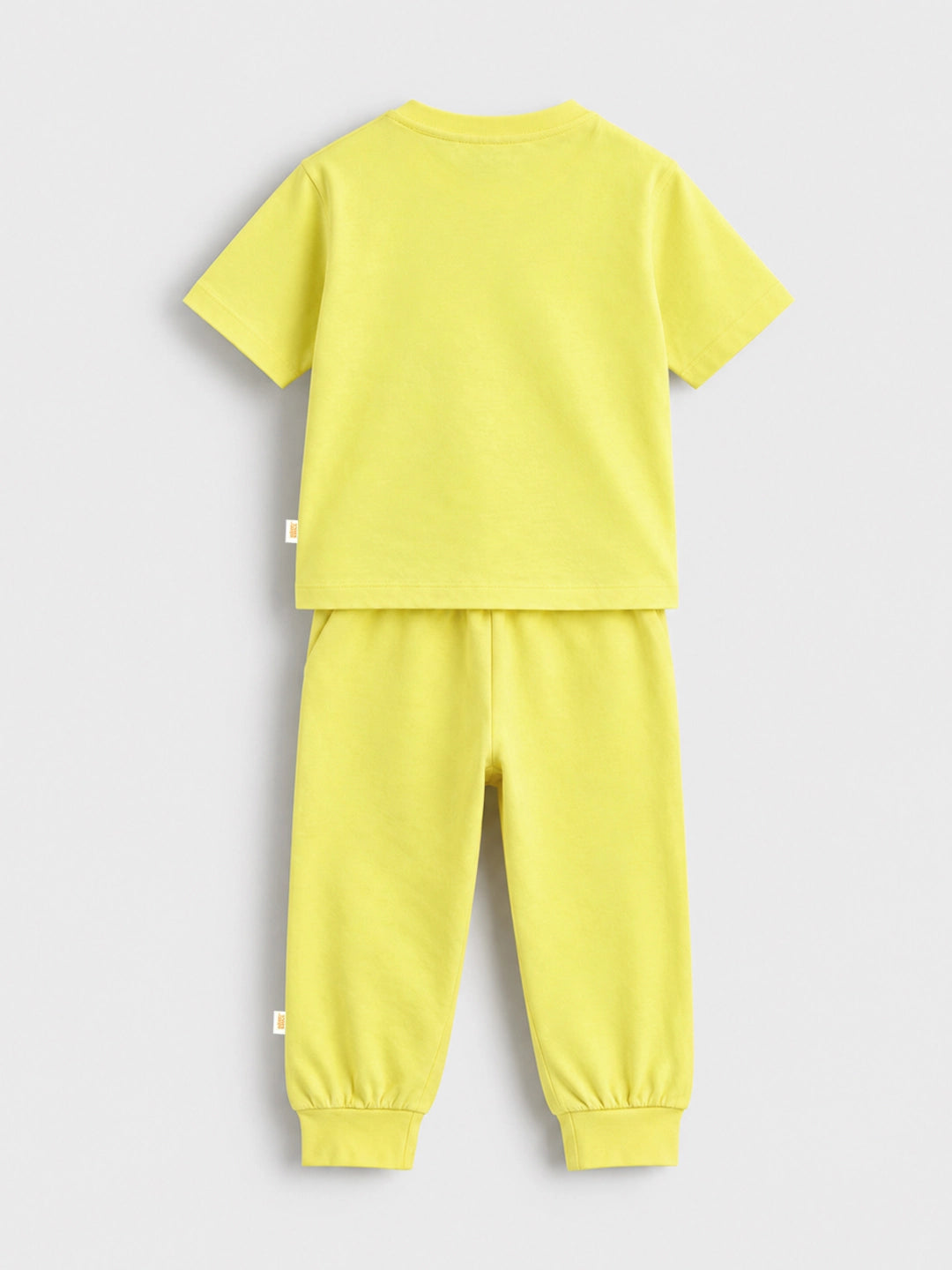 Playful Yellow T-Shirt & Jogger Set