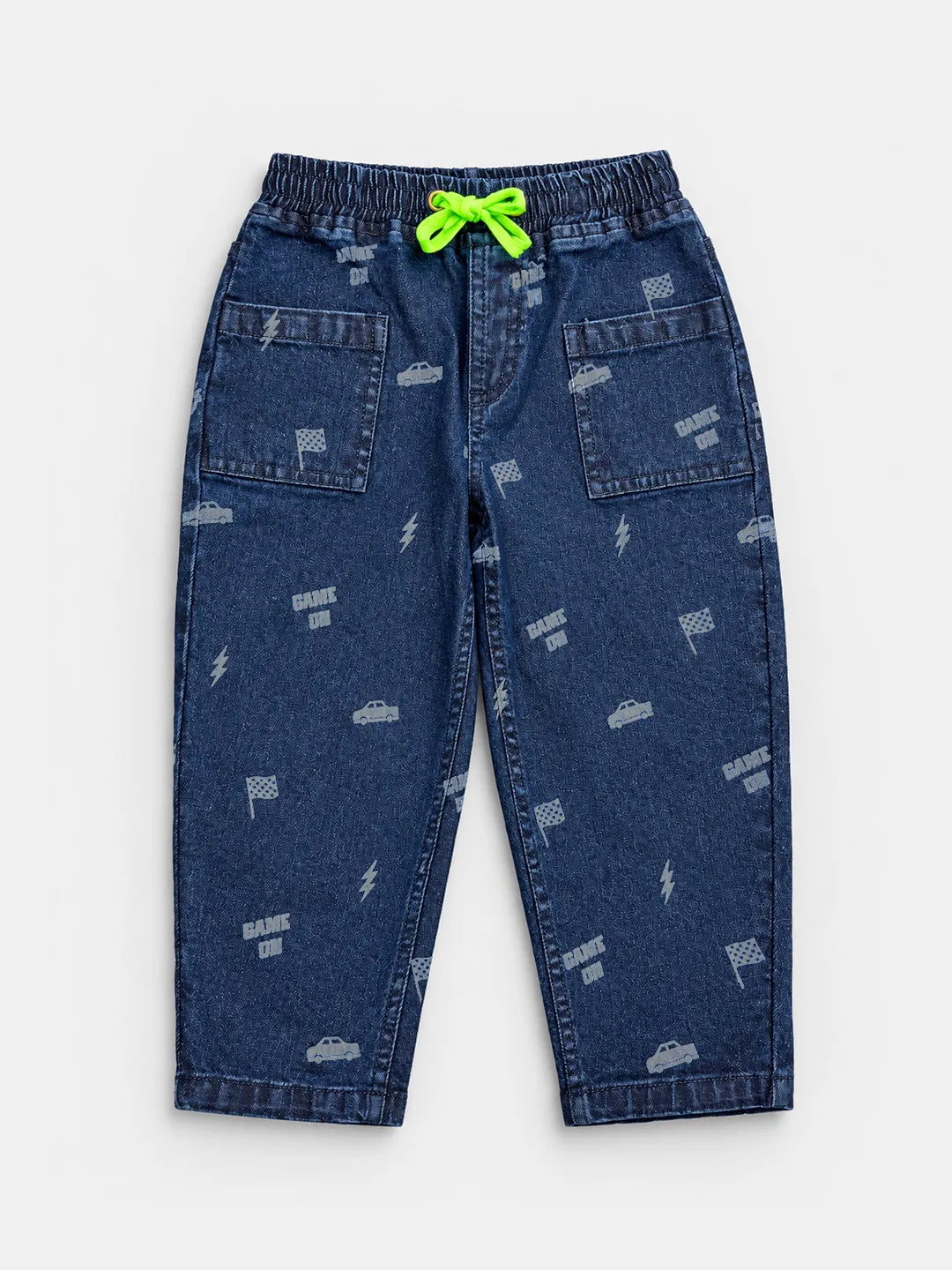 Neon Drawcord Denim