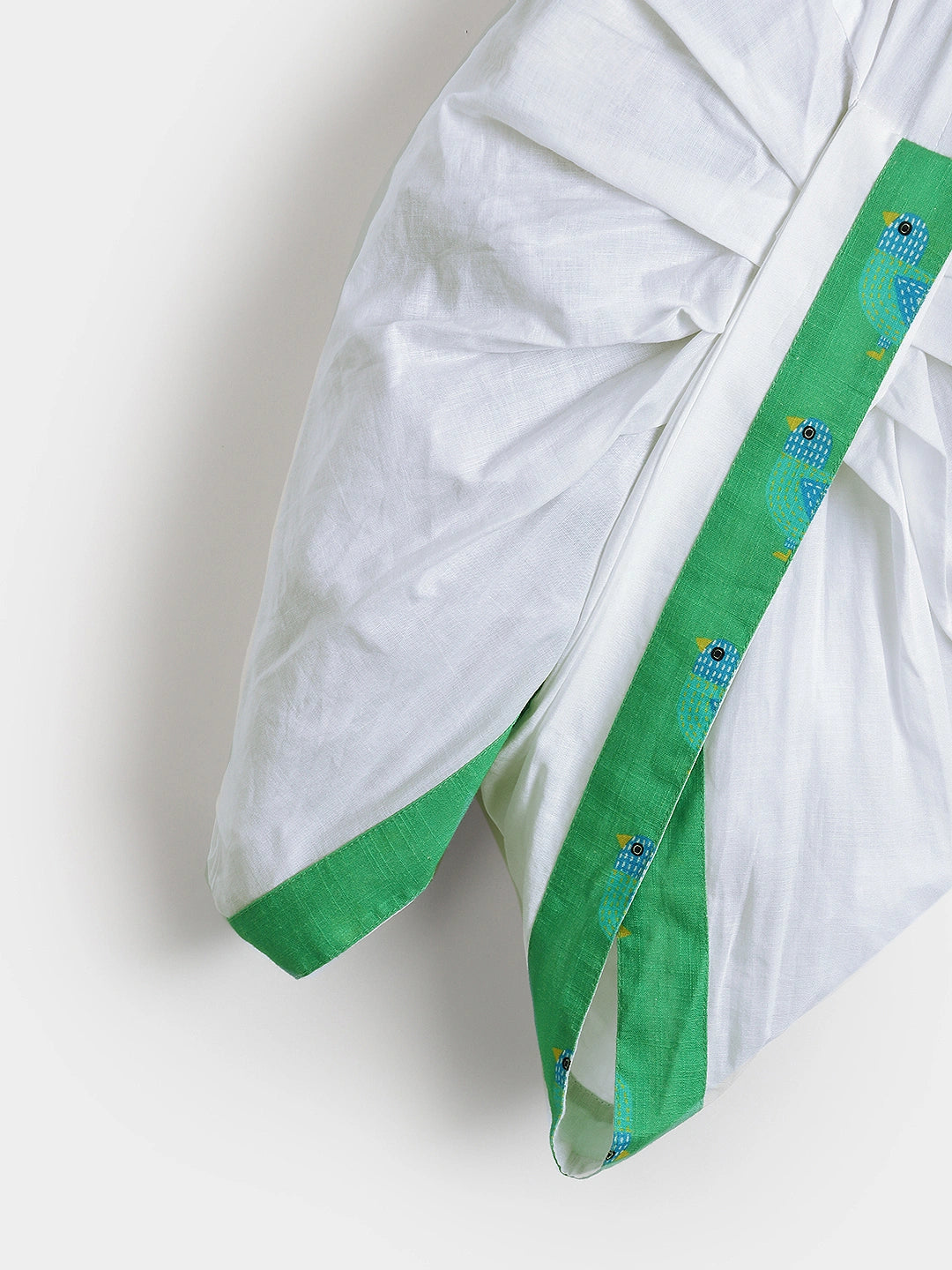 Playful Green Printed Kurta Dhoti Set