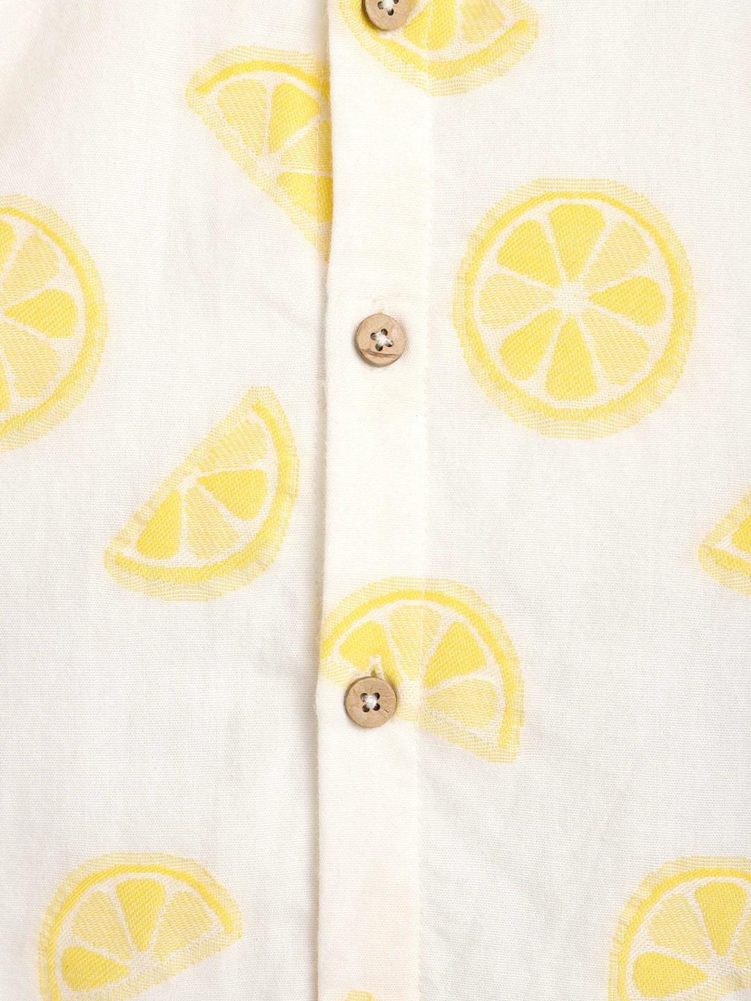 Lemon Slice Printed Cotton Romper
