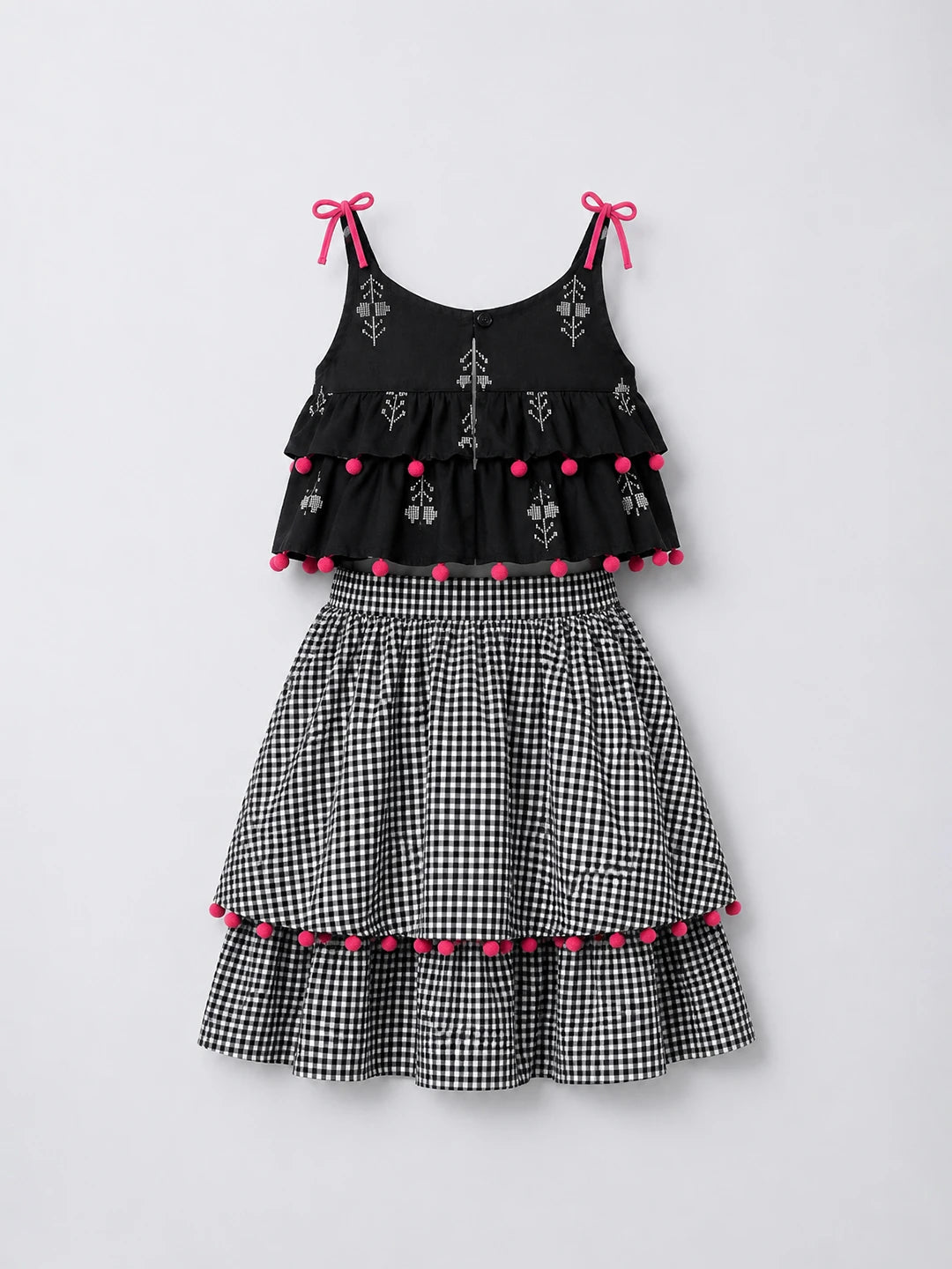 Pom-Pom Top Skirt Set