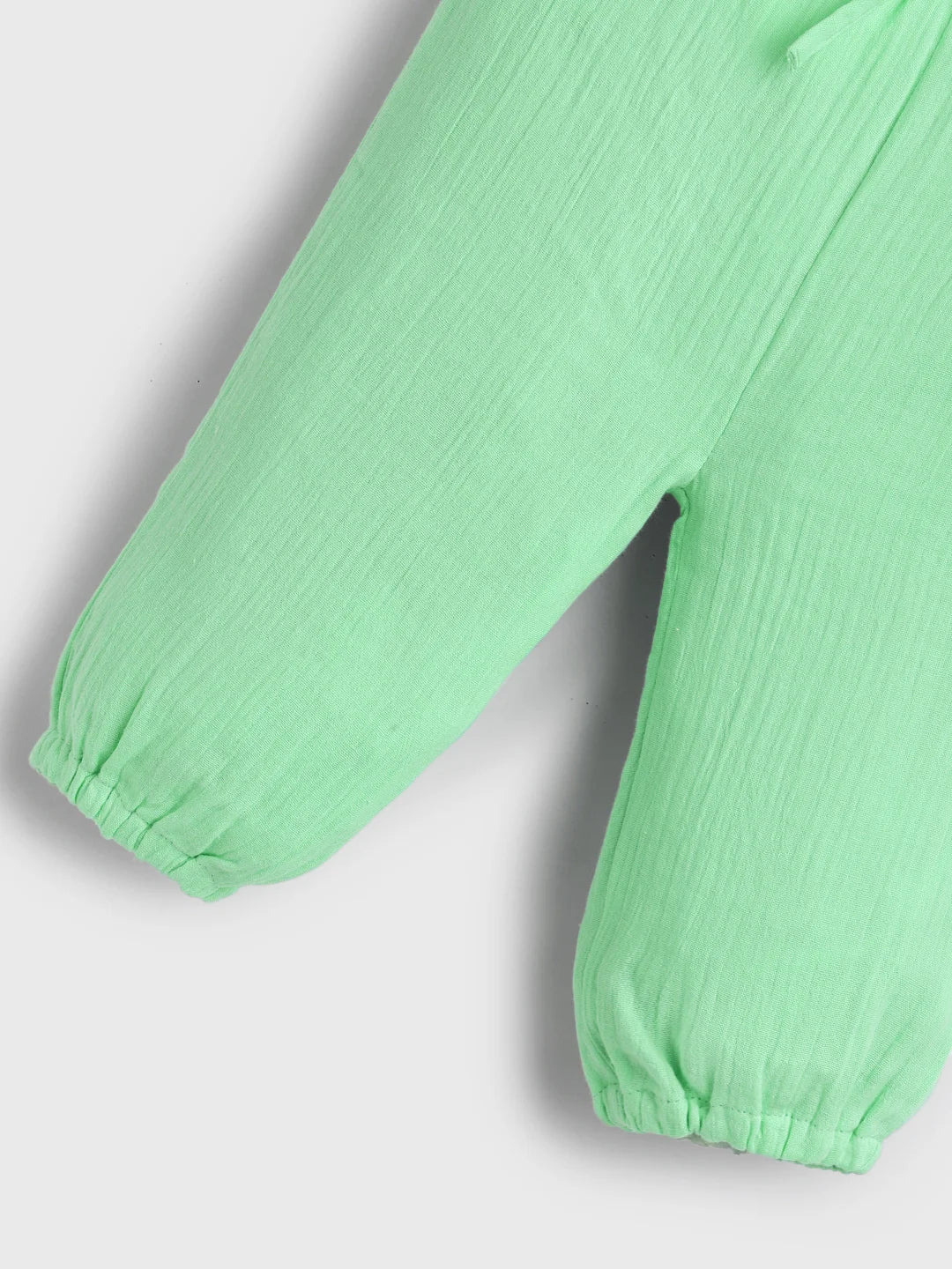 Minty Wrap Around Cotton Jhabla Set