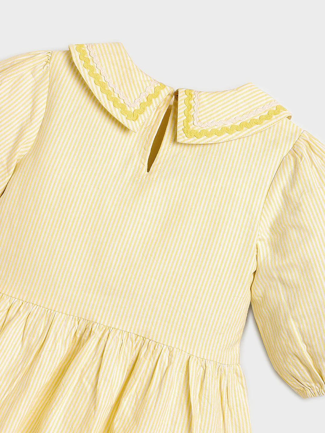 Girls Collar Detail Top & Denim Co-Ord Set