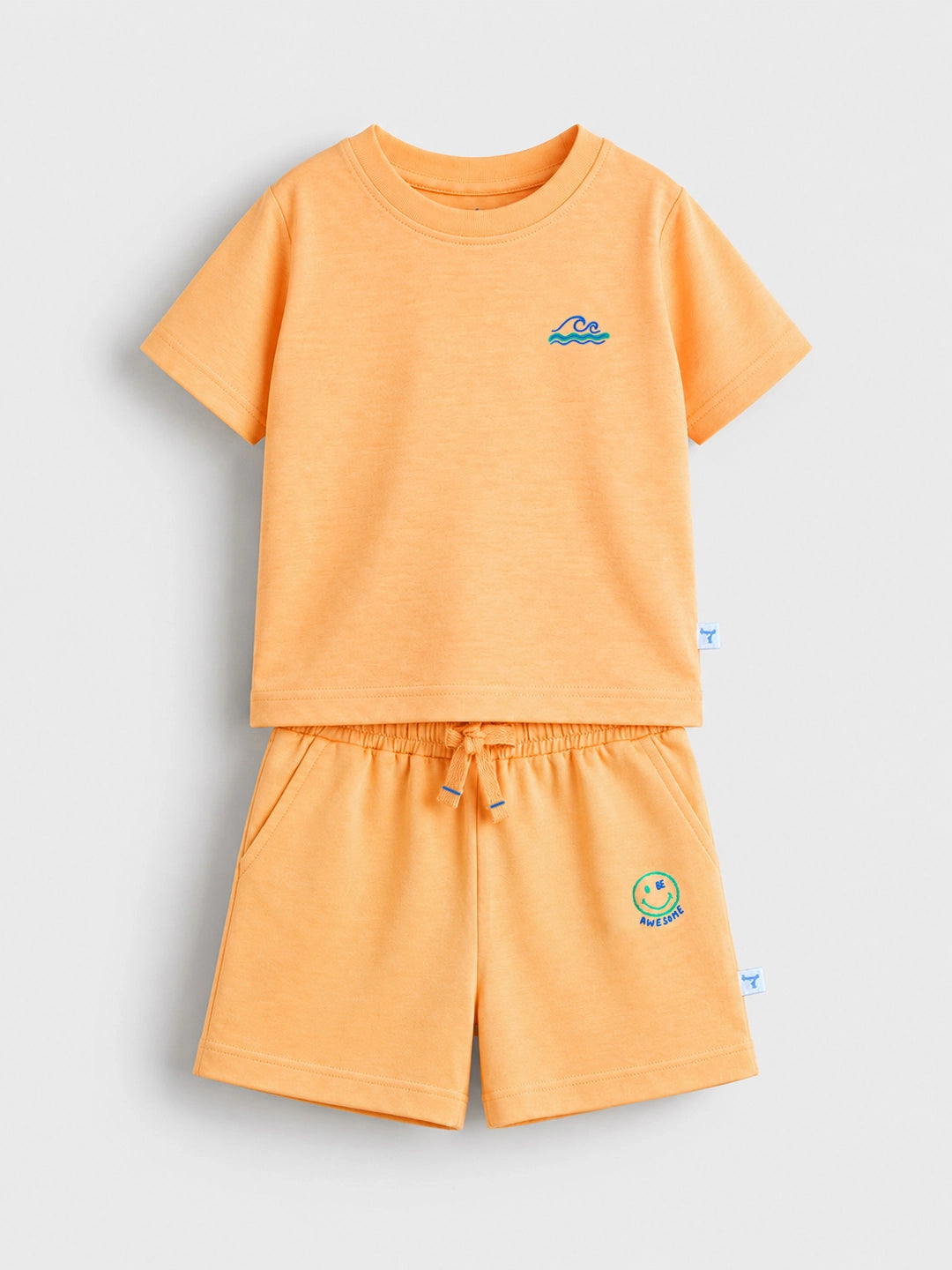Tangy Orange T-Shirt & Shorts Set