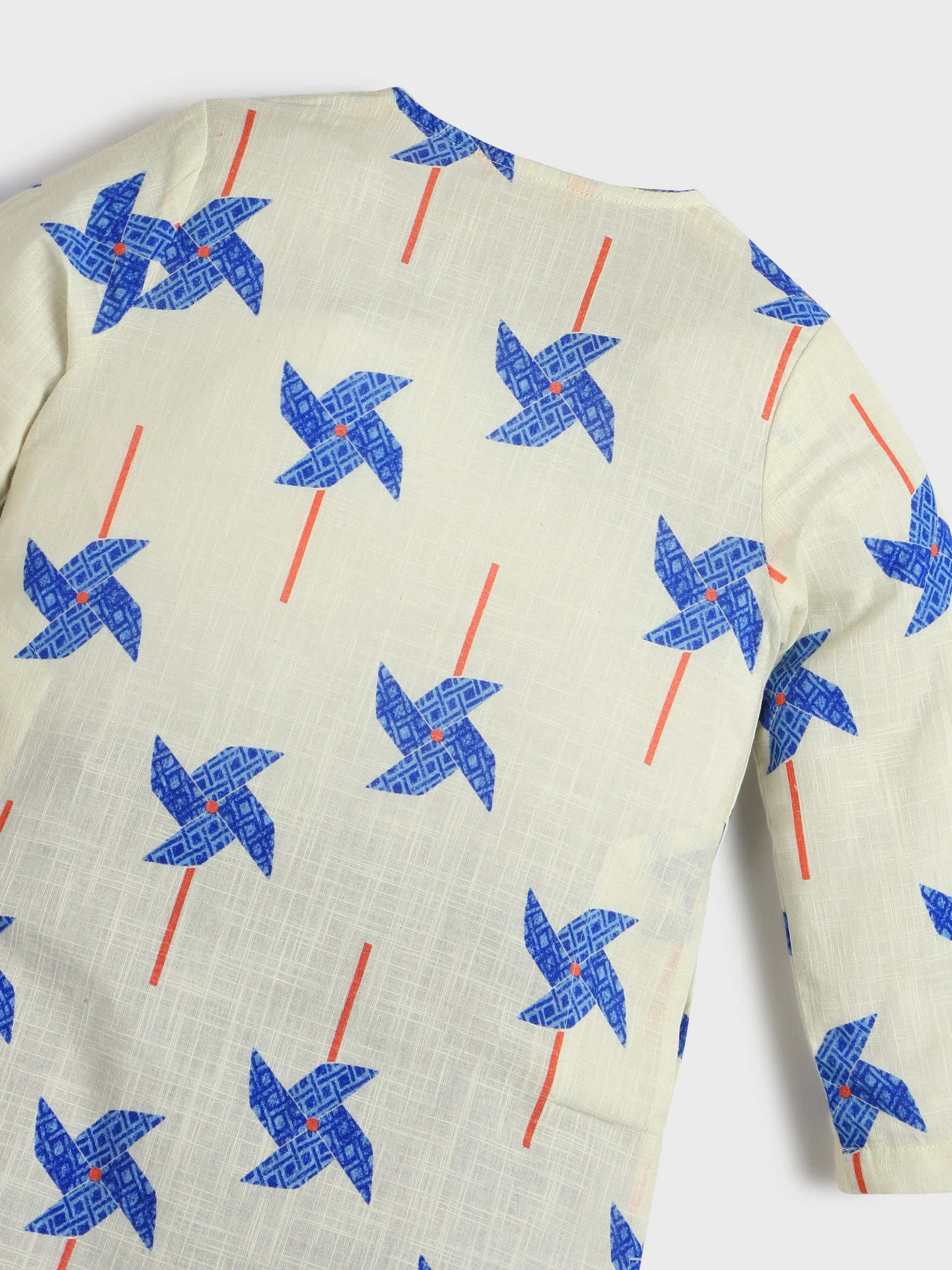 Pinwheel Printed Kurta Pajama Set