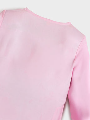 Rose Glow Zari Work Kurta Pajama Set