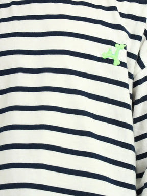 Deep Sea Striped Cotton T-Shirt and Shorts Set