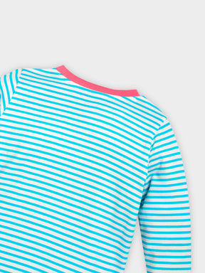 Striped Printed Night Suit Set