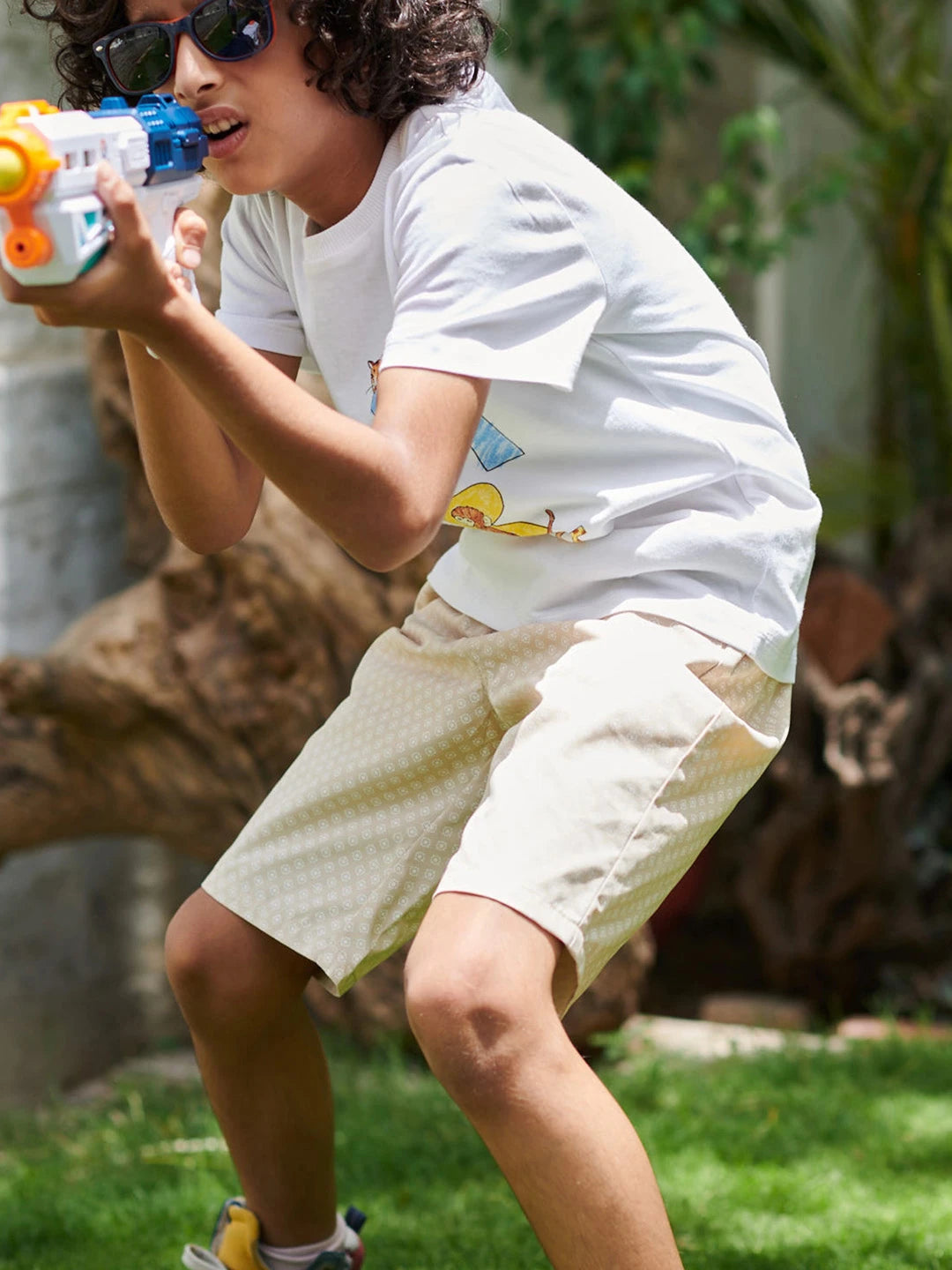 Boys Graphic T-Shirt & Cargo Pants Set