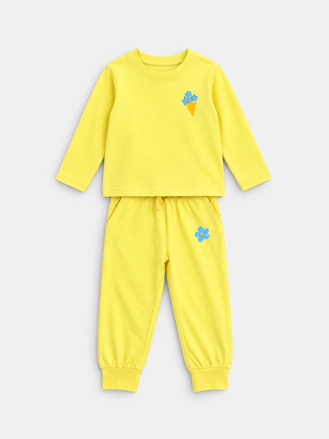 Playful Yellow T-Shirt & Jogger Set