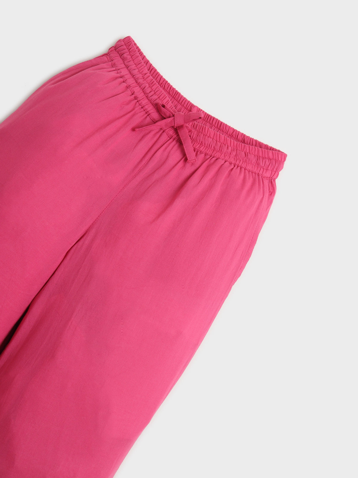 Pink Flamingo Embroidered Top & Pant Set