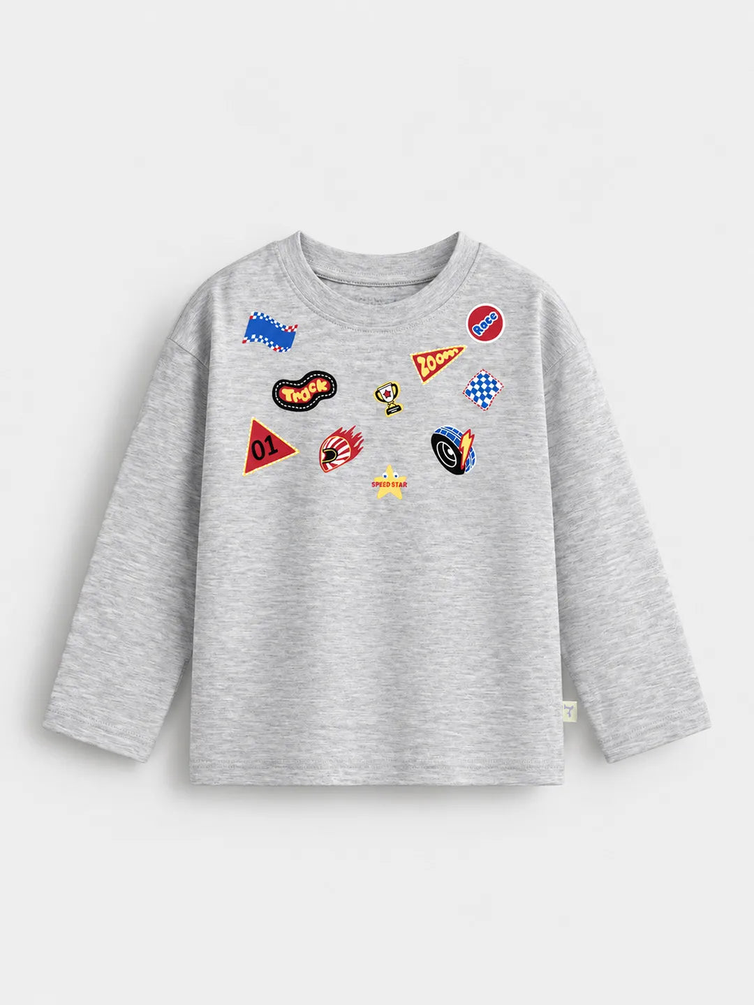 Printed Badge Cotton T-Shirt