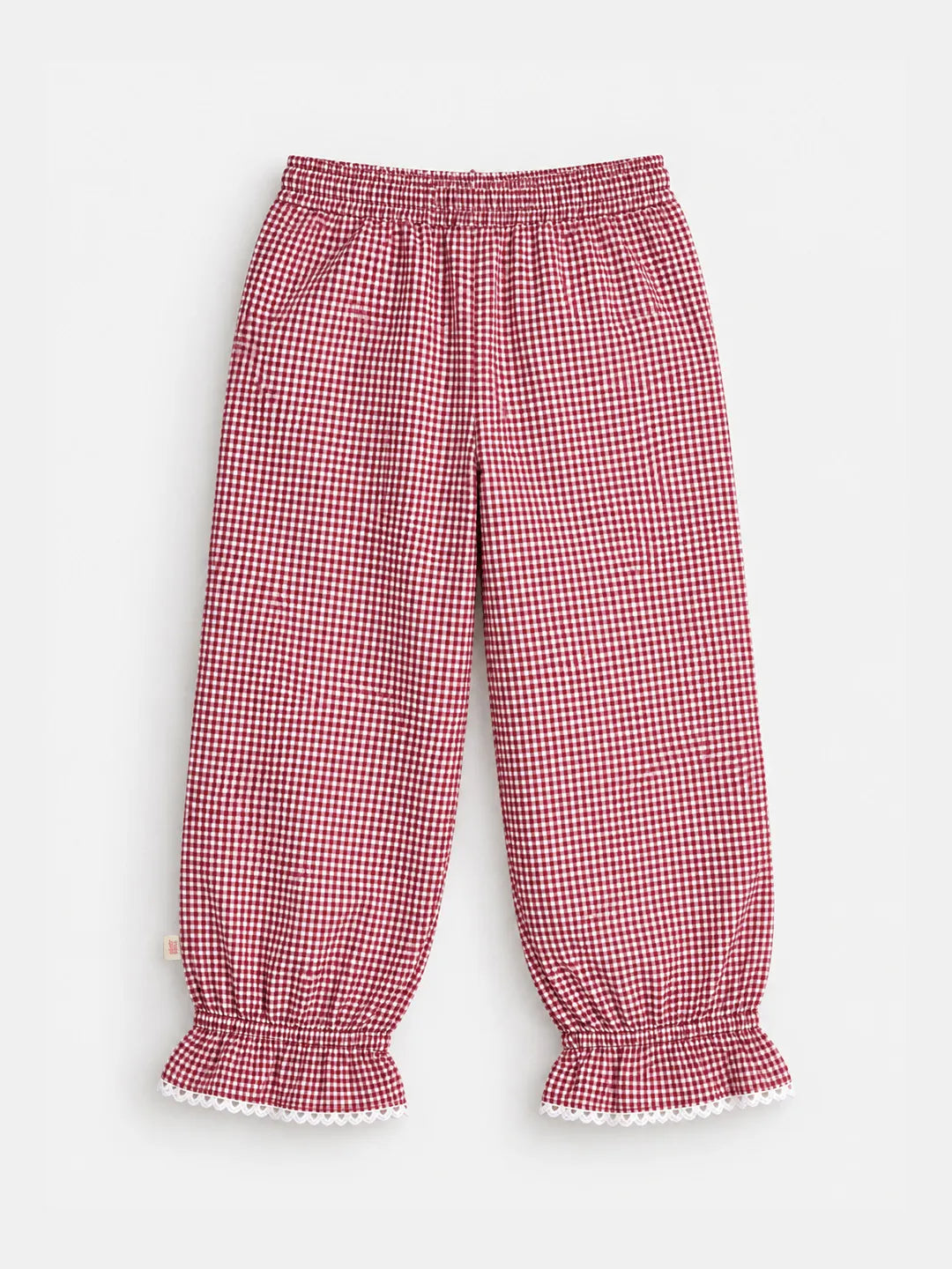 Gingham Balloon Pants