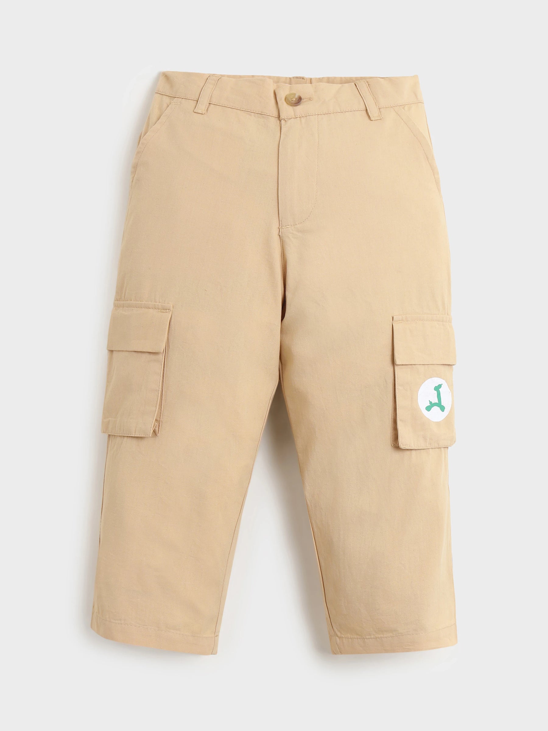 Boys Textured Shirt & Cargo Pants Co-Ord Set